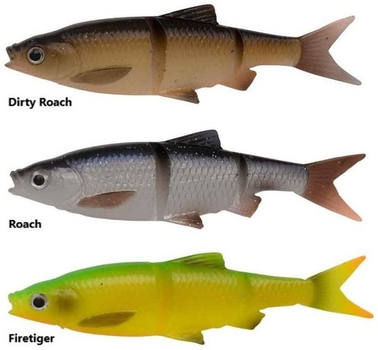 Zestaw miękkich przynęt Savage Gear 3D LB Roach Swim n Jerk 10 cm 10 g Roach 3 szt (5706301574381)