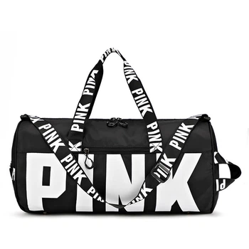 Сумка спортивная женская pink для фитнеса iBag Черный (IBS145B)