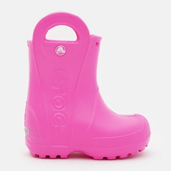Дитячі гумові чоботи для дівчинки Crocs Handle It Rain Boot K 211052-6TW 28-29 (C11) Pink Crush (198445173417)