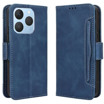 Чохол-книжка з кишеньками Deexe Wallet Stand для Realme 15T - Blue