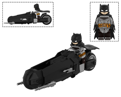 Фигурка Бэтмен Белый Рыцарь (Batman White Knight) с байком