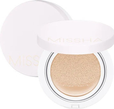 Тональний крем-кушон Missha Magic Cushion Cover Lasting SPF50 №21 Neutral Light Beige з фільтром 15 г (8809747960903)