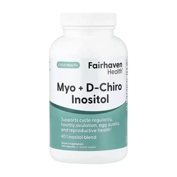 Мио-Д-хиро Инозитол Myo+D-Chiro Inositol Fairhaven Health, 240 капсул