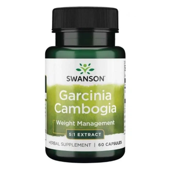 Екстракт гарцинии камбоджійської 5:1 Garcinia Cambogia 80 мг Swanson, 60 капсул