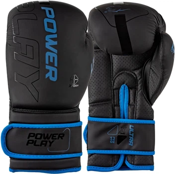 Боксерські рукавиці PowerPlay 3024 Ultra Mat 10 унцій Чорно-Темно-Сині (PP_3024_10oz_Bl/Navy)