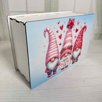 Коробка для подарунка прямокутна 20х14х8 см Happy Valentine`s day