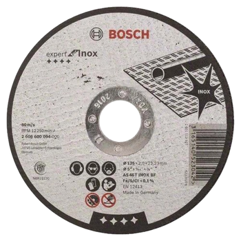 Отрезной круг Bosch Rapido Standard для нержавеющей стали 125×1 мм (2608600549)