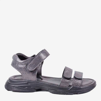 Подростковые кожаные босоножки для девочки Irbis 035 38 Black