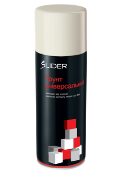 Грунтовка аерозольна SLIDER біла мат 400 мл