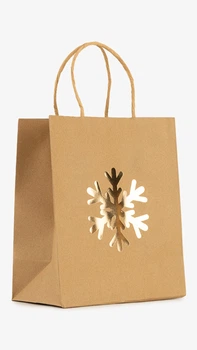 Новогодний подарочный пакет СНЕЖИНКА 9054B Разноцветный shop (2000999333774)