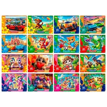 Пазл Danko Toys 60 элементов Mx60-11-01,02,03,04...16