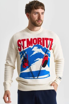 Светр з принтом St. Moritz MC2 Saint Barth 8174 XXL