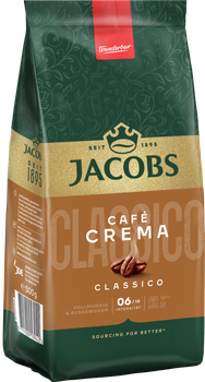 Кофе в зернах Jacobs Cafe Crema Classico 500 г (8711000539422)
