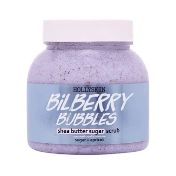 Сахарный скраб с маслом ши и перлитом HOLLYSKIN Bilberry Bubbles 300мл