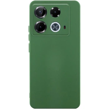 Силіконовий чохол GETMAN з захистом камери для Infinix Note 40 4G Зелений / Dark green