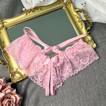 Сексуальні трусики "Вільний Доступ" здоступом еротична білизна Sexy S/M/L Рожевий (8078)