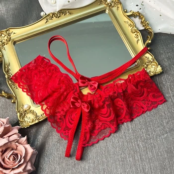 Сексуальні трусики "Вільний Доступ" здоступом еротична білизна Sexy S/M/L Червоний (8078)