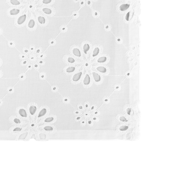 Obrus Homla Fari z haftem angielskim Biały 130 x 180 cm (5906496739705)