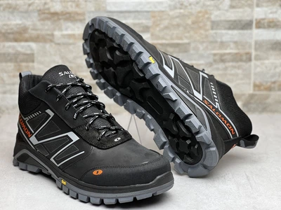 Спортивные кожаные ботинки, кроссовки на меху Salomon Tech 42