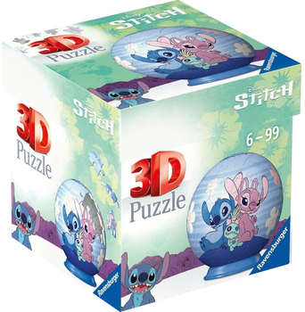 Пазл 3D Ravensburger Disney Стіч і Андрія 55 елементів 11599 (4005556115990)