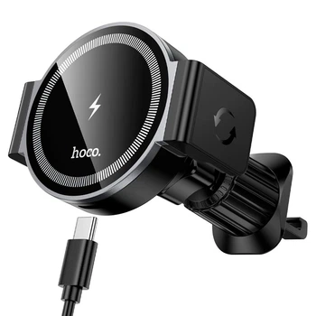 Тримач HOCO Power electric magnetic wireless fast charging car holder (air outlet) HW35 |15W|