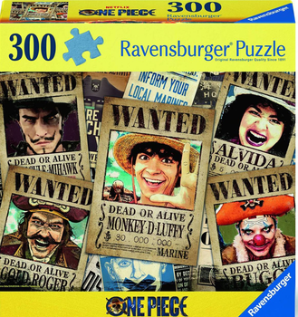 Пазл Ravensburger One Piece: Wanted 300 елементів 12001498 (4005555014980)
