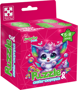 Пазл Vladi Toys Цветной котёнок Surprise pack 180 деталей (VT8030-12)