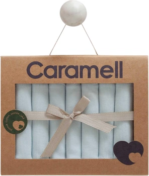 Комплект бавовняних хустинок Caramell Hello Forest 7шт. блакитний