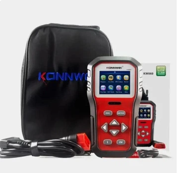 Профессиональный автотестер автосканер KW860 OBD-II и CAN сканер Konnwei 2.8" TFT печать ПК 2.8" TF