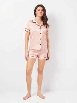 Піжама (сорочка + шорти) жіноча Martelle Lingerie М-319 шовк 42 (XL) Лате (MAR319011S)