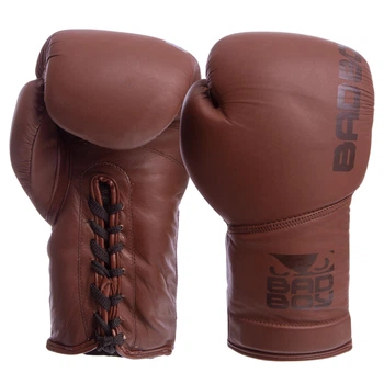 Рукавички боксерські шкіряні на шнурівці BDB LEGACY 2.0 (розмір 10oz, Коричневий) (VL-6619_Коричневий_10_унції)