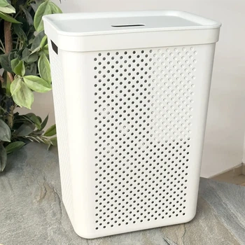 Корзина для белья 45 л Алеана Серый Simple