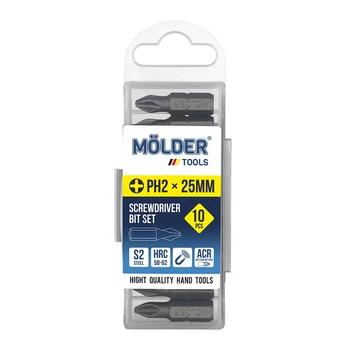 Набор бит Molder PH2x25мм 10шт MT7022510
