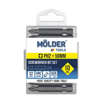 Набор бит Molder PH2x50мм 10шт MT7025010