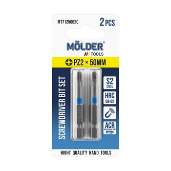 Набор бит Molder PZ2x50мм 2шт (цветная маркировка) MT7125002C