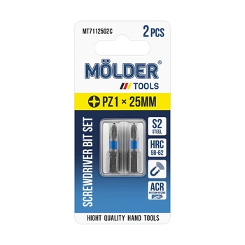 Набор бит Molder PZ1x25мм 2шт (цветная маркировка) MT7112502C