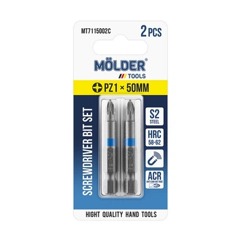 Набор бит Molder PZ1x50мм 2шт (цветная маркировка) MT7115002C