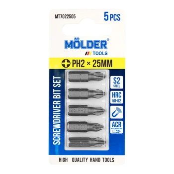 Набор бит Molder PH2x25мм 5шт MT7022505