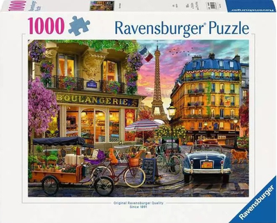 Пазл Ravensburger Париж вранці 1000 елементів 12000885 (4005555008859)