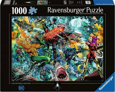 Пазл Ravensburger DC Аквамен 1000 елементів 12001346 (4005555013464)