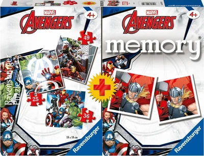 Пазл Ravensburger 3в1 Marvel Avengers + Memory 25/36/49 елементів 20674 (4005556206742)