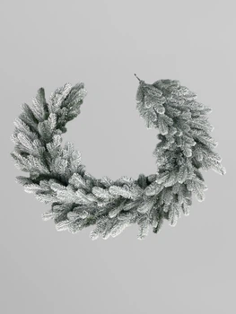 Хвойна гірлянда лита засніжена Lux, 200 см, зелений, Н02006