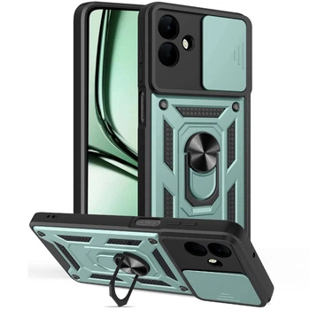 Чохол Fiji Camera Defence для Samsung Galaxy A07 (A075) бампер із захистом камери та підставкою Green