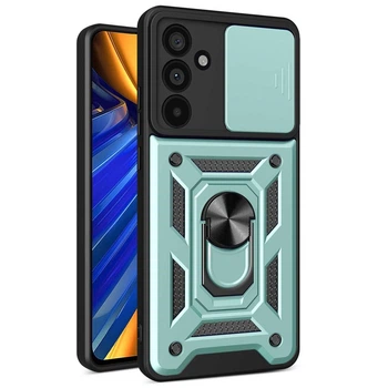 Чехол Fiji Camera Defence для Samsung Galaxy A17 (A176) бампер с защитой камеры и подставкой Green