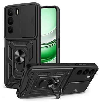 Чехол Fiji Camera Defence для Realme C71 (RMX5303) бампер с защитой камеры и подставкой Black