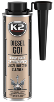 Присадка до пального K2 T321 DIESEL GO очищувач 250 мл (5906534018489)
