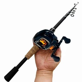 Телескопический спининг Rubar Winc 150см. 8-25гр. + мультипликаторная катушка 18+1bb 7.2:1 под правую руку