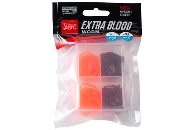 Искусственный мотыль Lucky John Extra Blood Worm MIX1 (4308592001)