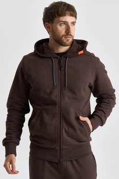 Чоловіча коричнева кофта на змійці BOGNER FIRE+ICE 8096 XXL