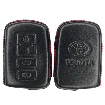 Шкіряний чохол для ключа OneCase Toyota Yaris,Auris,Land Cruiser,Rav4,Camry,Corolla,Highlander,Avalon,Avensis Black